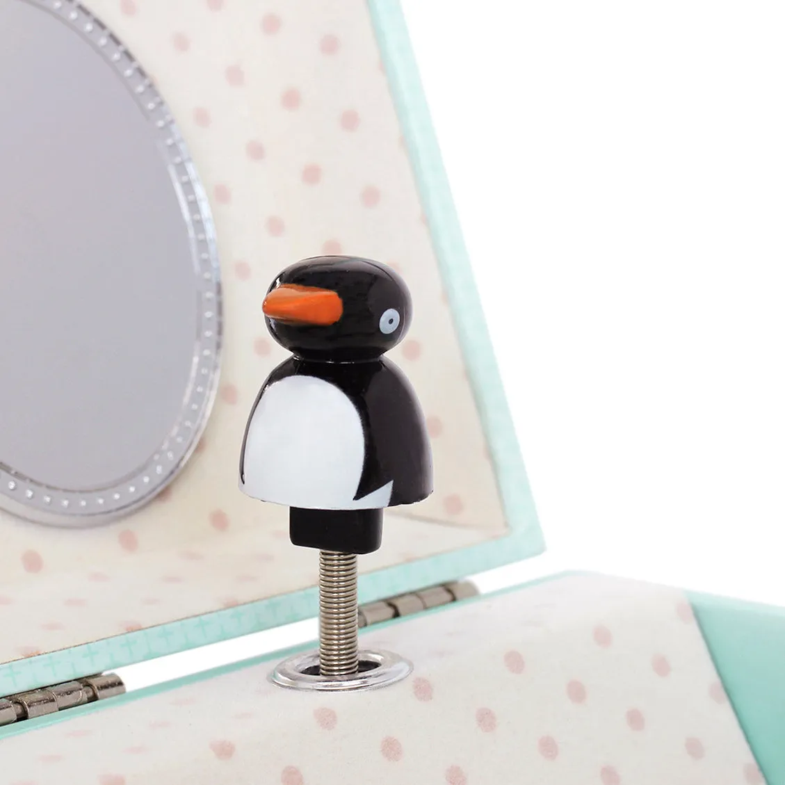 Trousselier Photoluminescent Musical Cube Box Penguin Glow In Dark