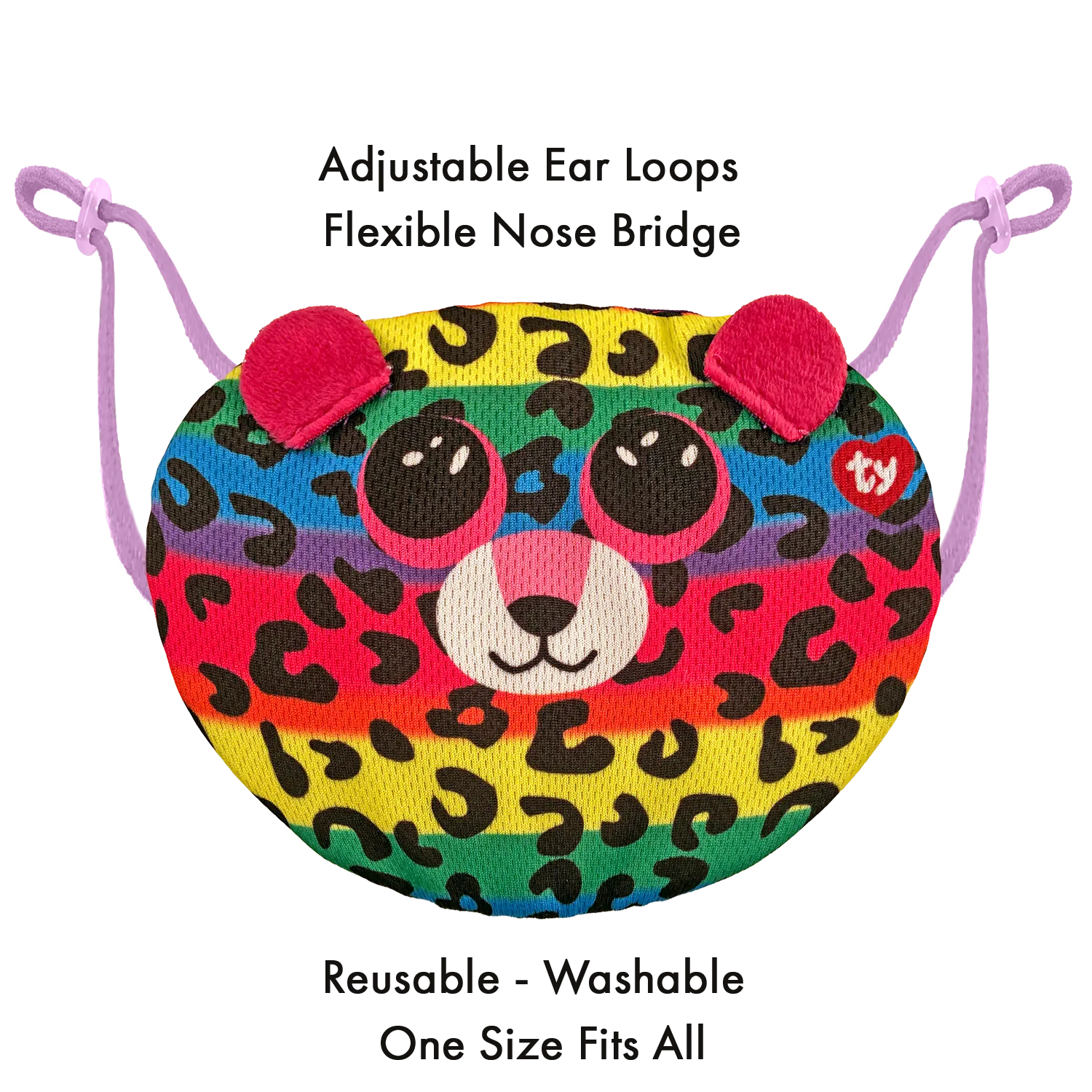 Ty Face Mask Dotty The Multicoloured Leopard