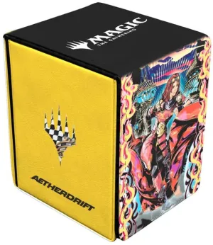 Ultra Pro Aetherdrift Chandra, Spark Hunter Alcove Flip Deck Box for Magic: The Gathering