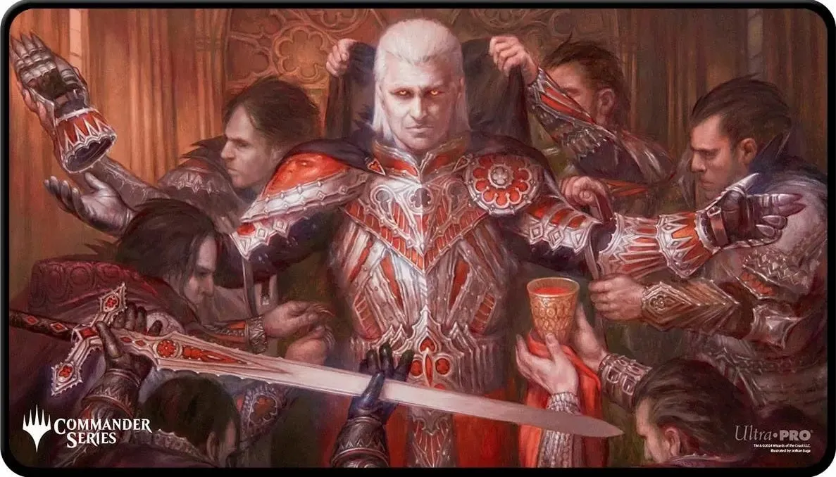 Ultra Pro Commander Series #3: Enemy - Edgar (Fan Voted) Black Stitched Standard Gaming Playmat for Magic: The Gathering