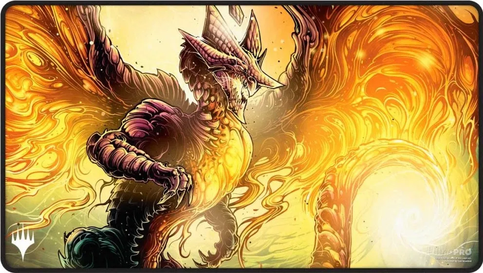 Ultra Pro Tarkir Dragonstorm Black Stitched Abzan Playmat for Magic: The Gathering