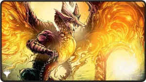 Ultra Pro Tarkir Dragonstorm Black Stitched Abzan Playmat for Magic: The Gathering