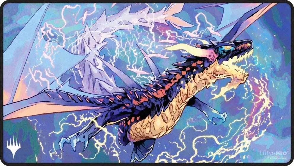 Ultra Pro Tarkir Dragonstorm Black Stitched Mardu Playmat for Magic: The Gathering