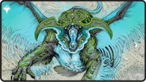 Ultra Pro Tarkir Dragonstorm Black Stitched Temur Playmat for Magic: The Gathering