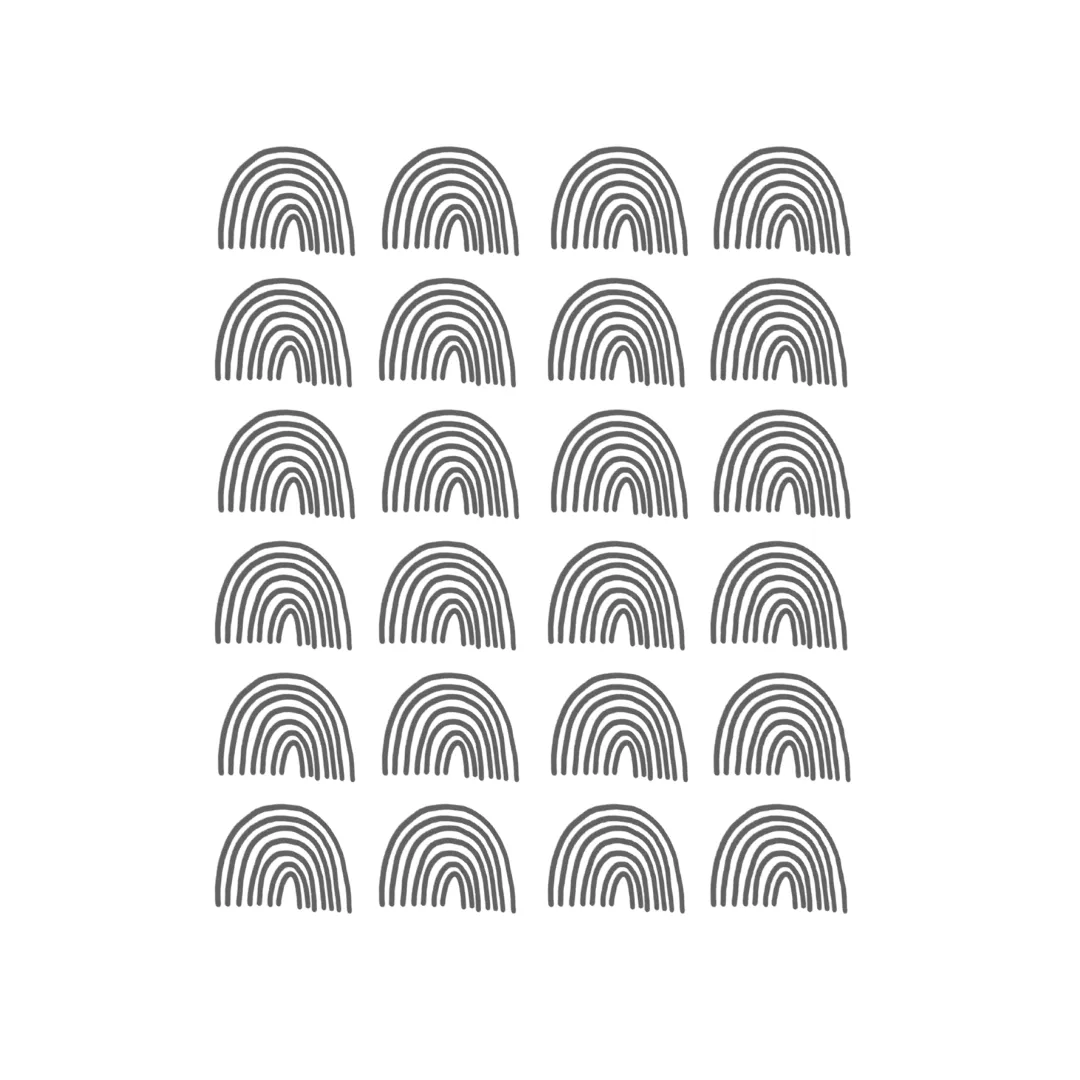 Wall Decals - Rainbow - Single Colour
