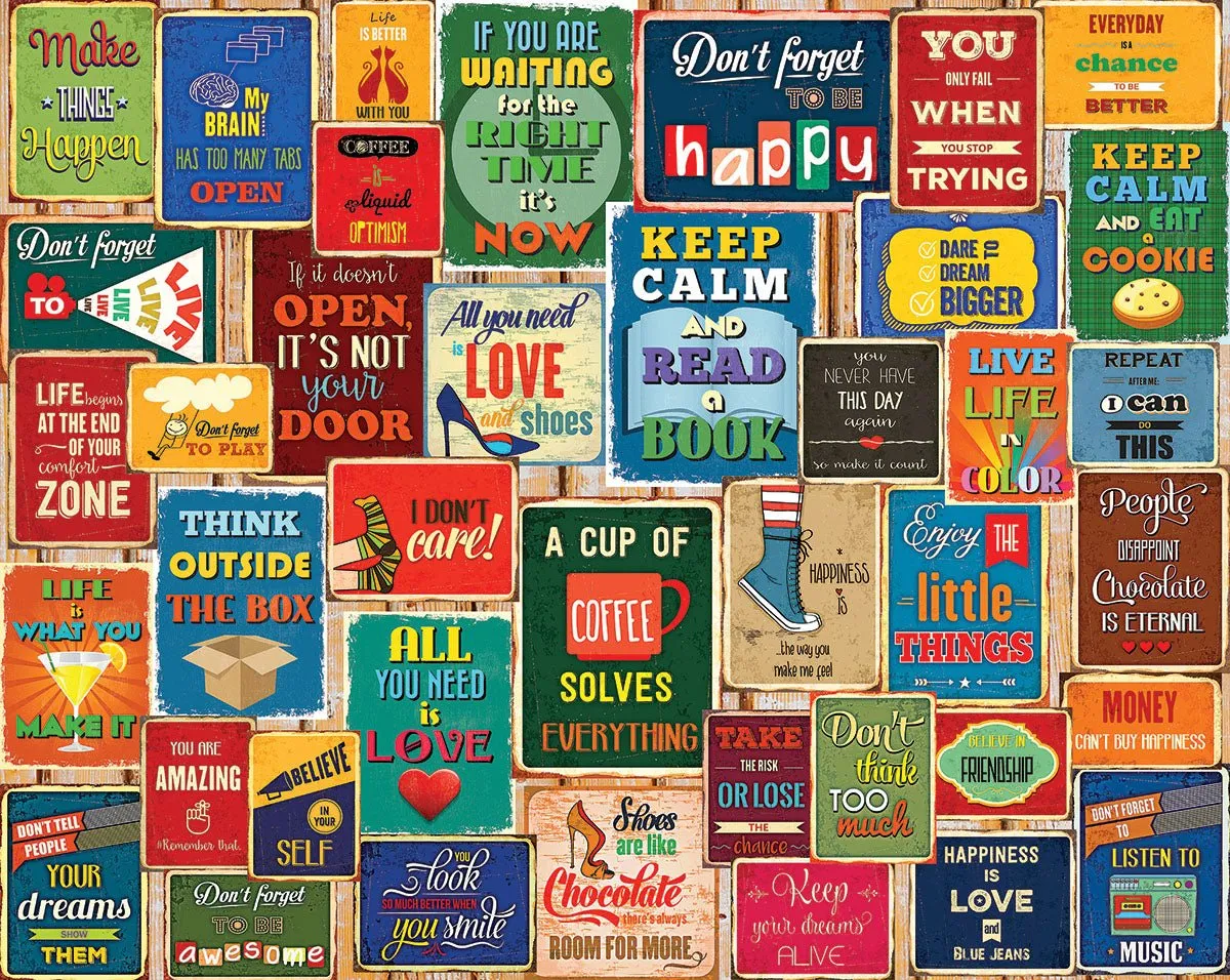 Words Of Wisdom (1607pz) - 1000 Pieces White Mountain