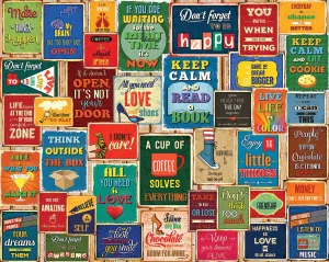 Words Of Wisdom (1607pz) - 1000 Pieces White Mountain