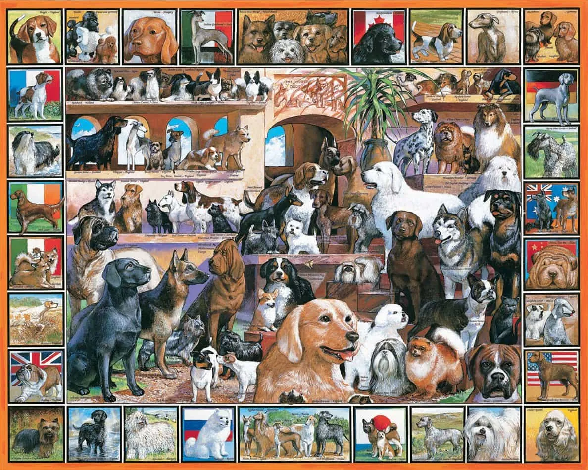 World of Dogs (141pz) - 1000 Piece Jigsaw Puzzle White Mountain