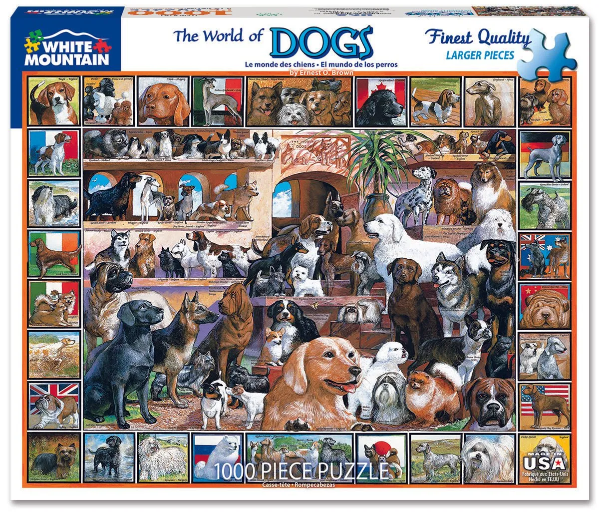 World of Dogs (141pz) - 1000 Piece Jigsaw Puzzle White Mountain
