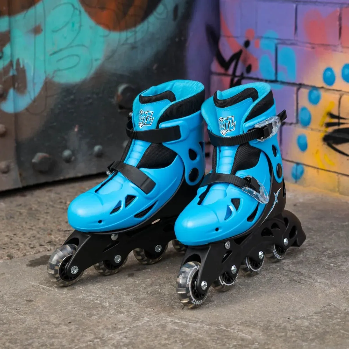 Xootz Inlines Skates - Blue - Size Medium