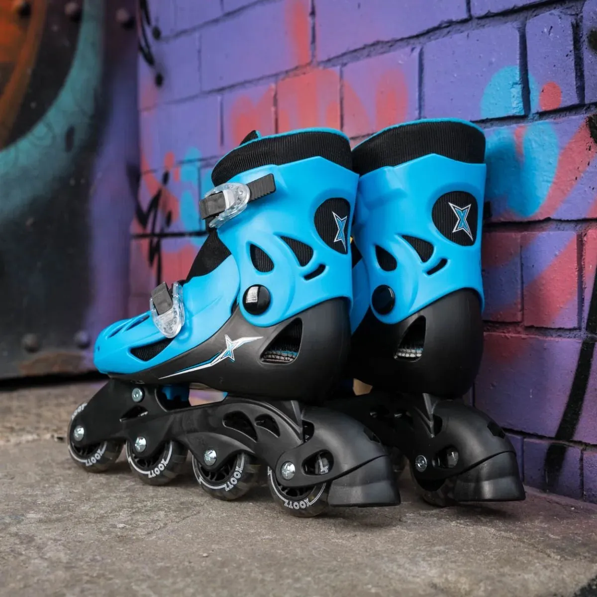 Xootz Inlines Skates - Blue - Size Medium