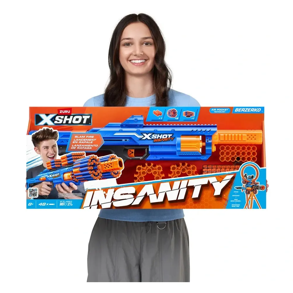 ZURU X-Shot Insanity Bezerko Blaster 48 Darts